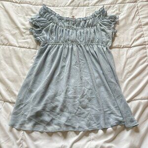 Victorias Secret Slip Dress Womens Large Blue Babydoll Coquette Fairy Dainty